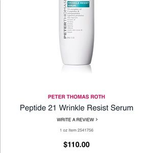 Peter Thomas Roth peptide 21 wrinkle resist serum